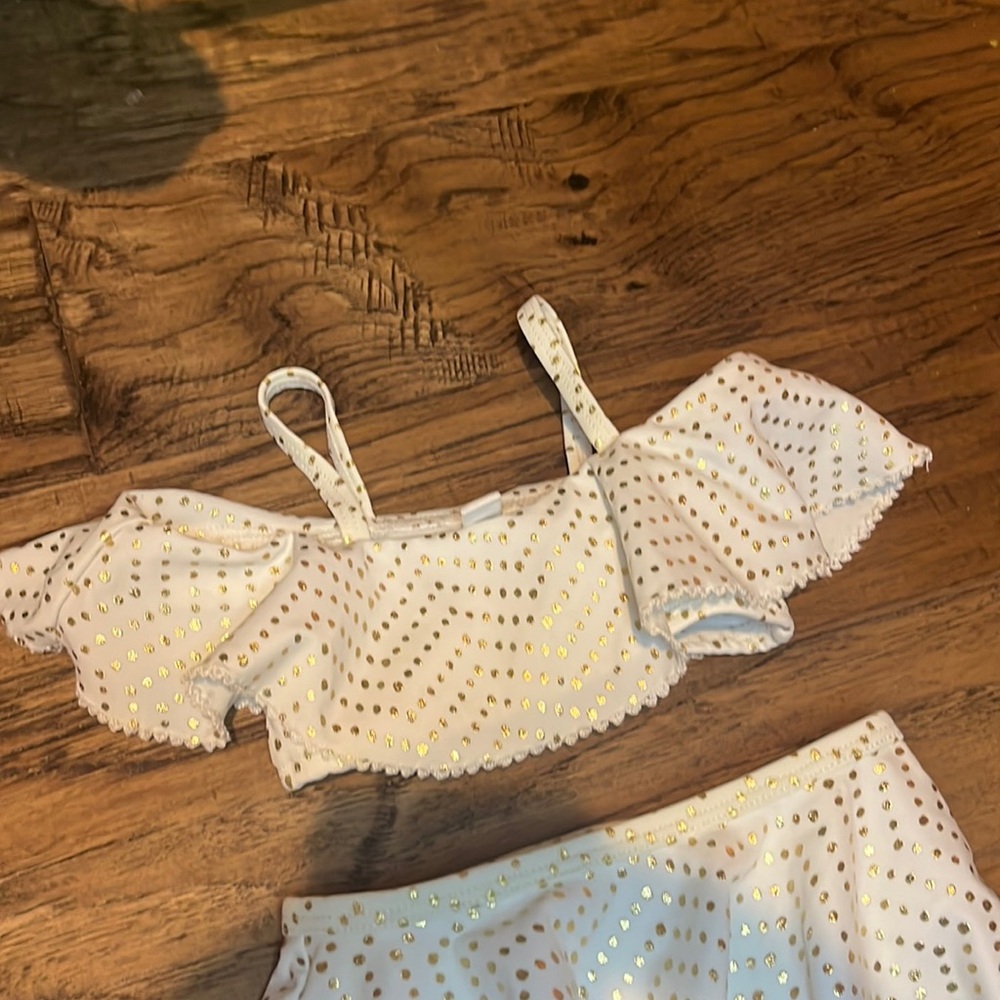 Rachel Zoe x Janie & Jack Ruffle Polka Dot Bikini 3-6Months - Picture 2 of 6